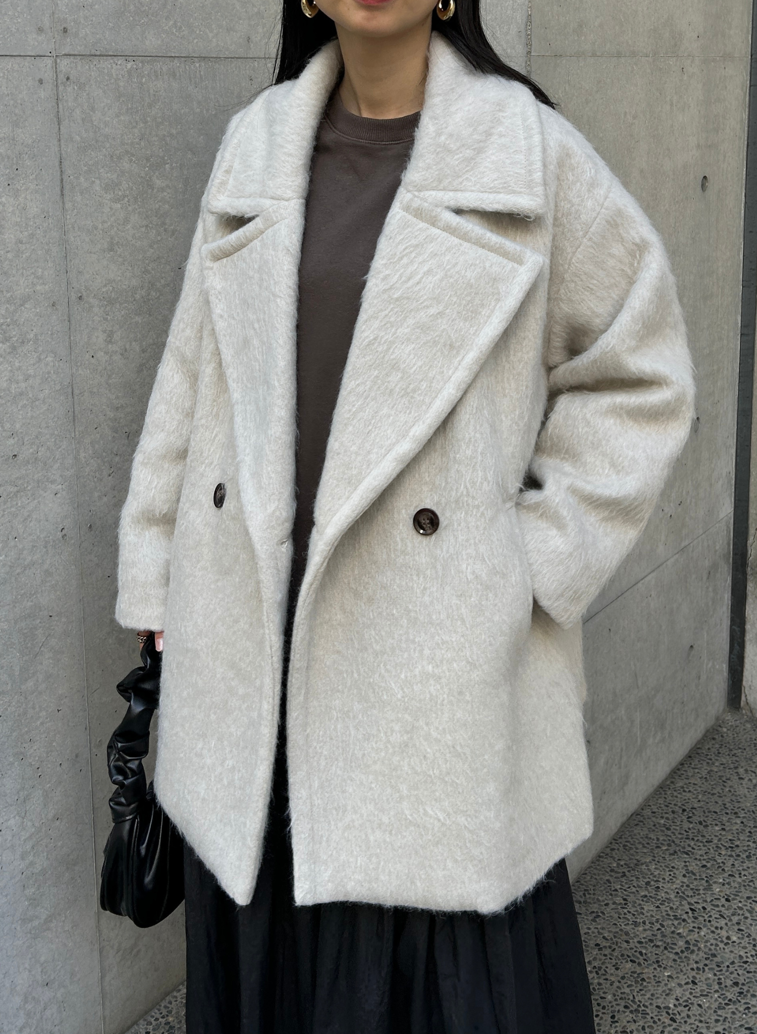 WOOL SHAGGY MIDDLE COAT – SOELLE