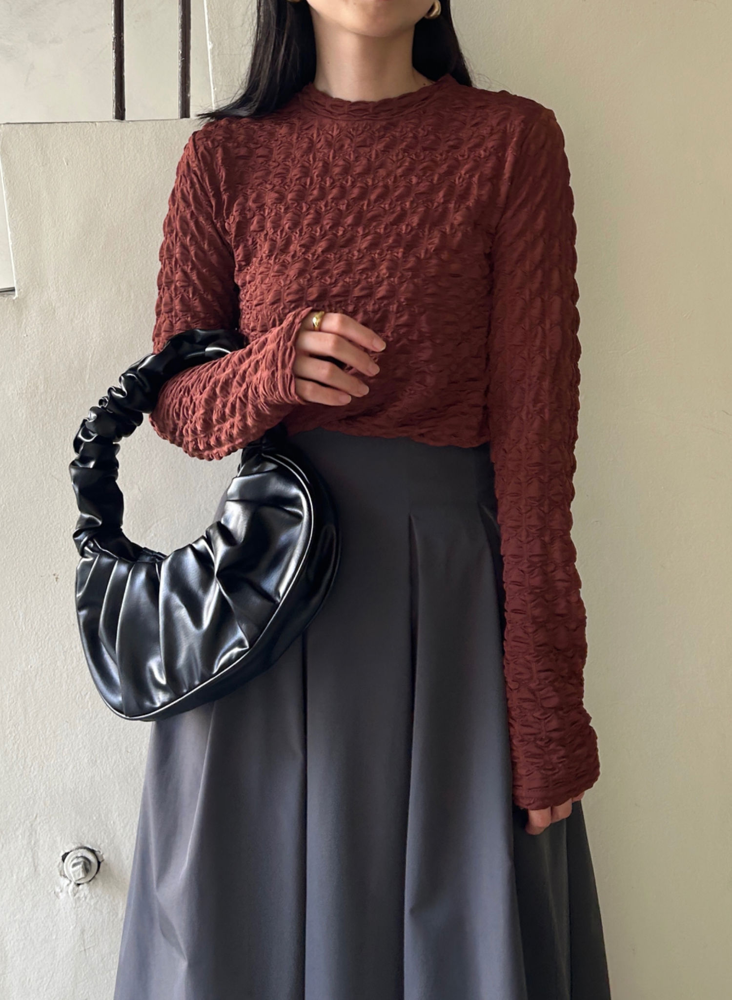 SUKALA バックシャーリング プルオーバー　美品 SUKALA バックシャーリングプルオーバー グレージュ Sサイズ