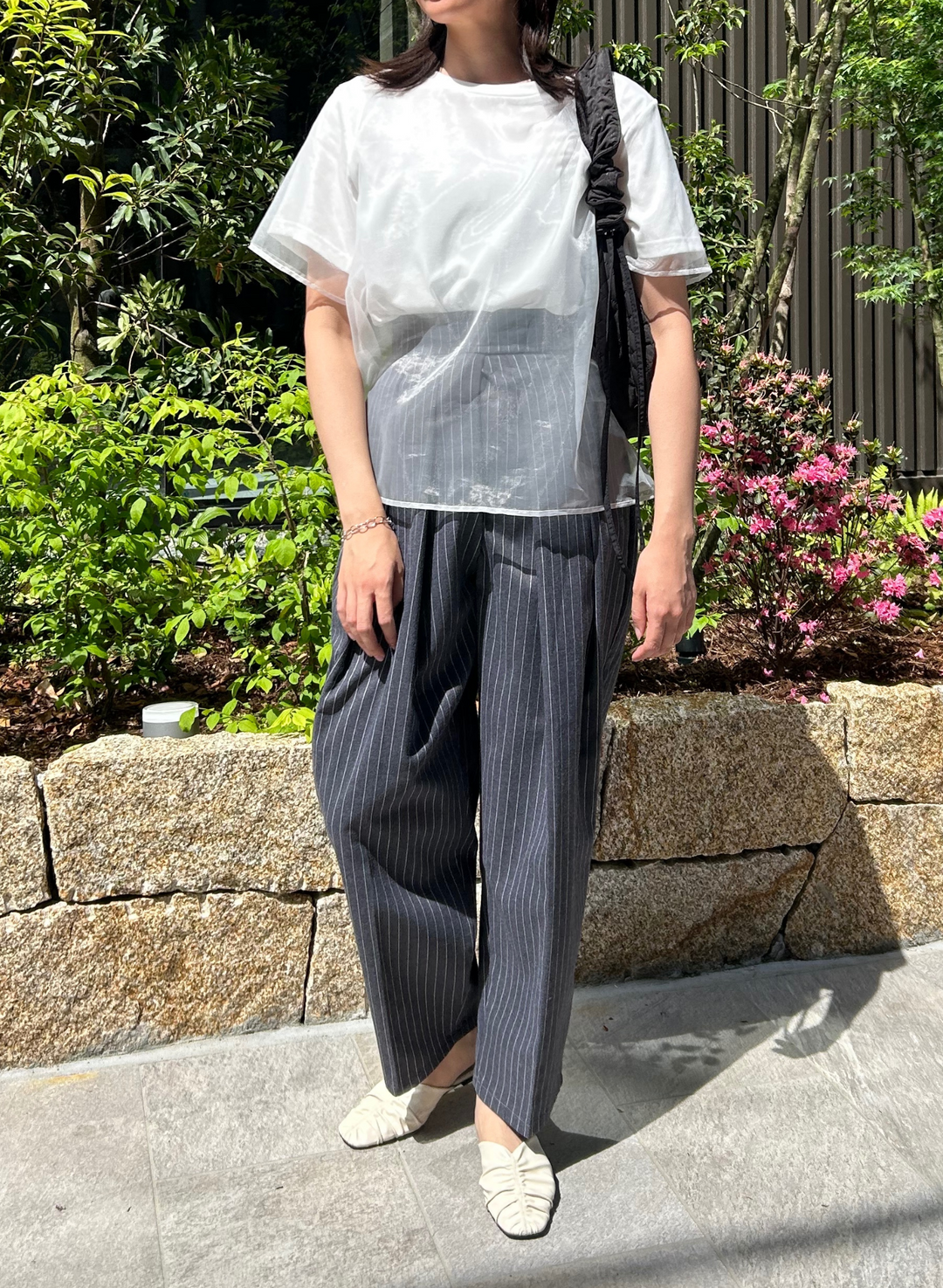 【165cm】TULLE LAYERED TOPS