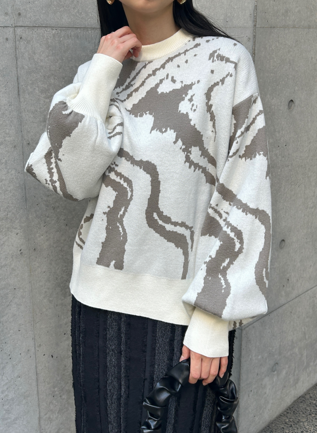 MARBLE KNIT PULLOVER