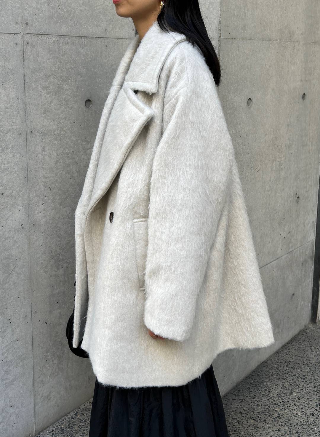 WOOL SHAGGY MIDDLE COAT – SOELLE