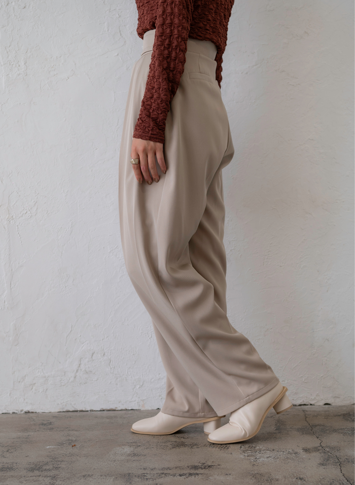 TWILL TUCK TAPE PANTS