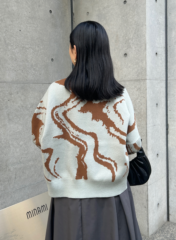 MARBLE KNIT PULLOVER