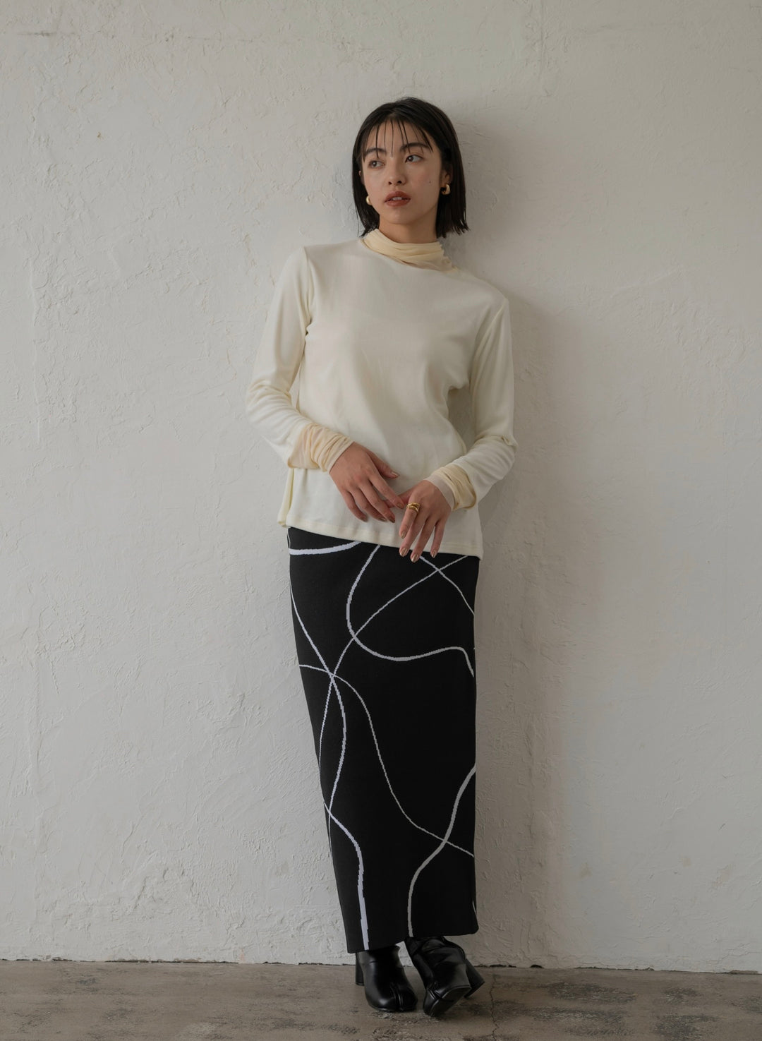 WAVELINE KNIT SKIRT