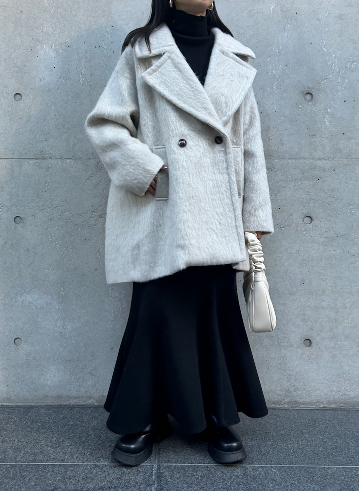 WOOL SHAGGY MIDDLE COAT