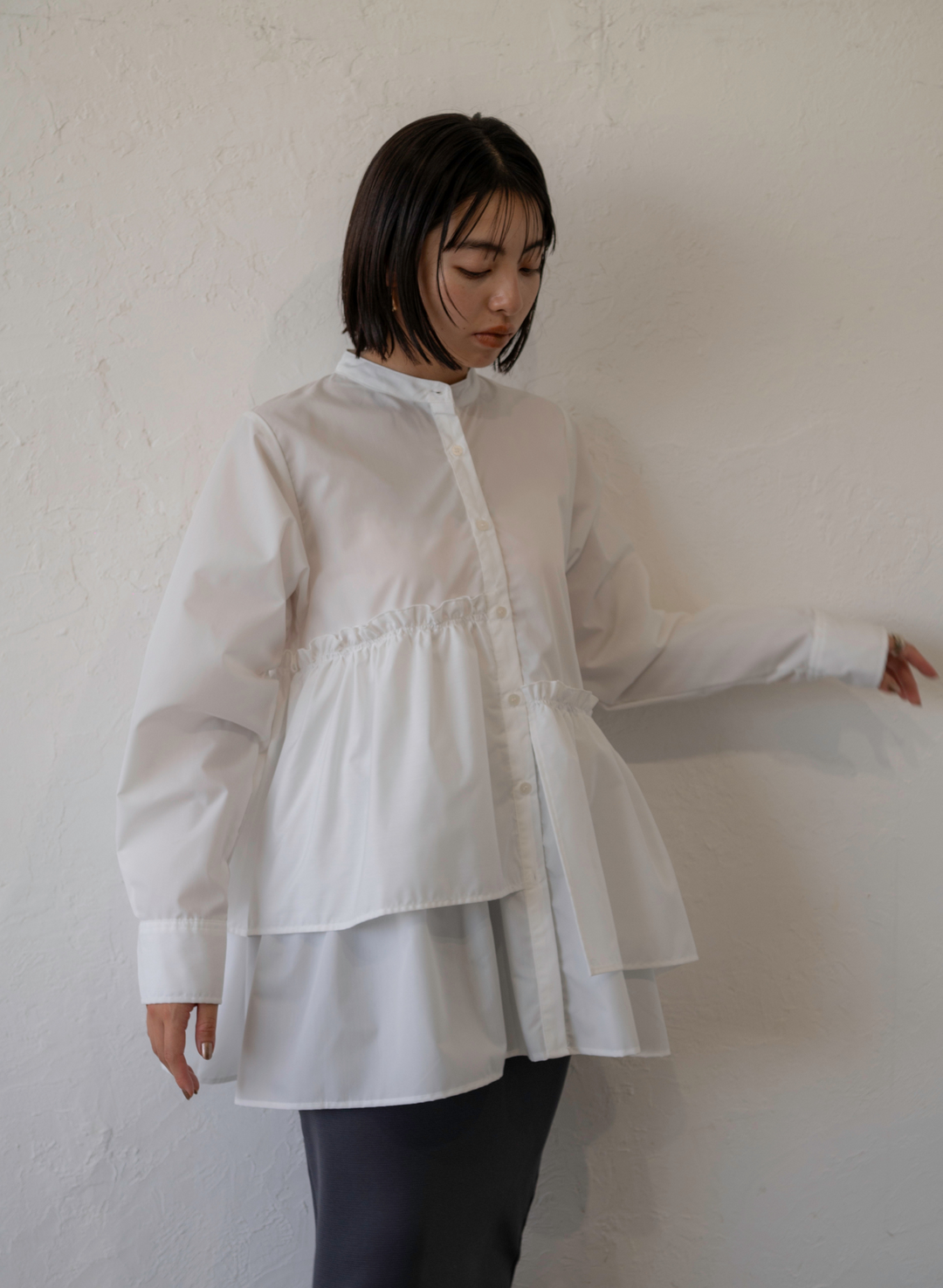 TIERED DESIGN TUNICBLOUSE