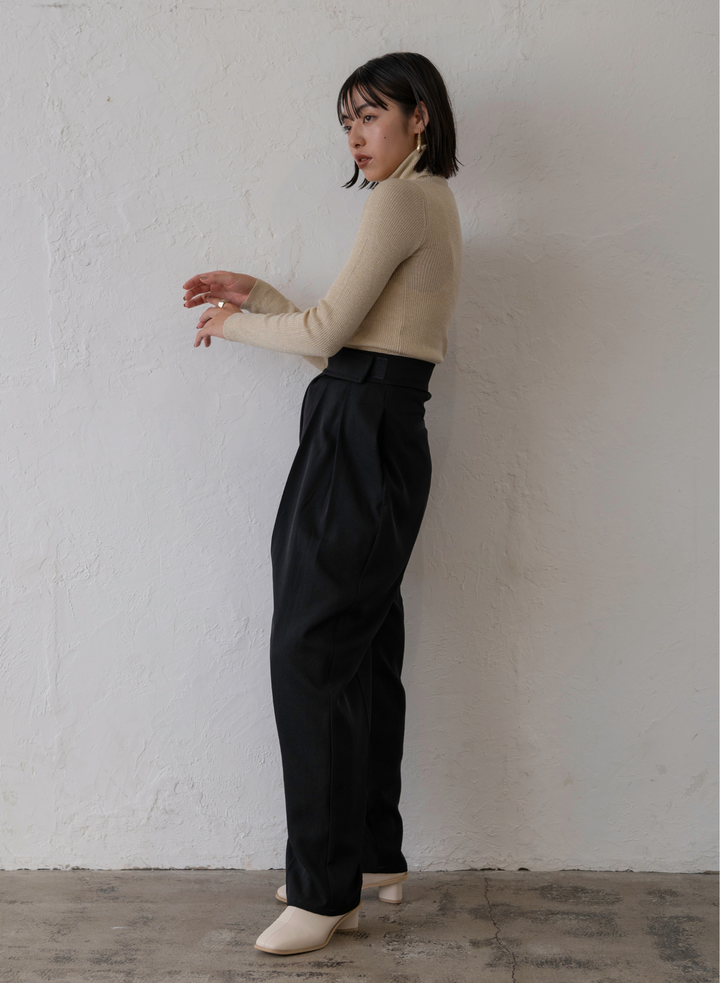 TWILL TUCK TAPE PANTS