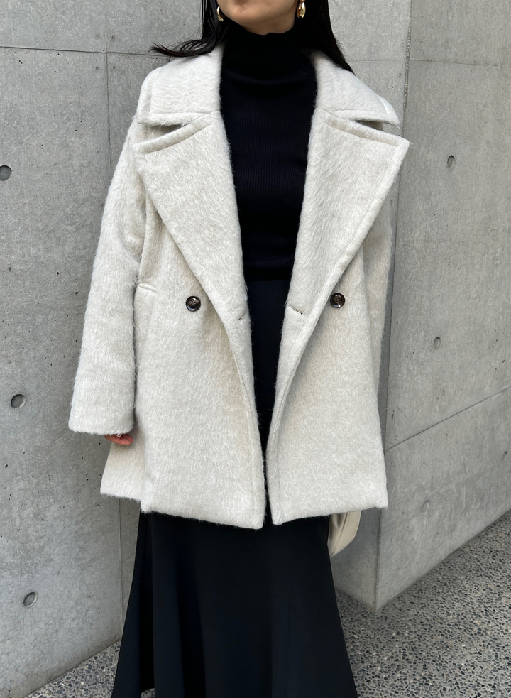 WOOL SHAGGY MIDDLE COAT