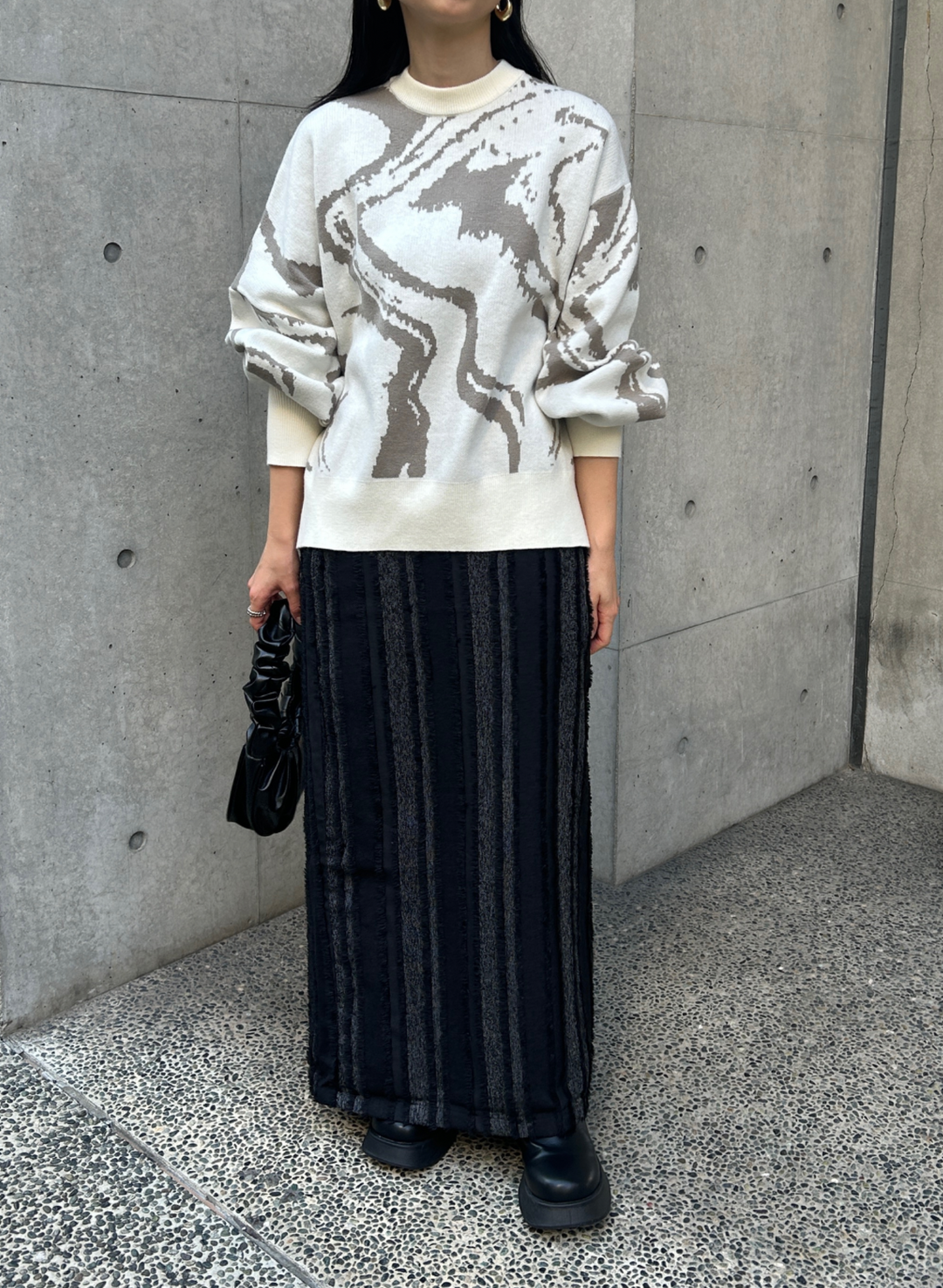 MARBLE KNIT PULLOVER