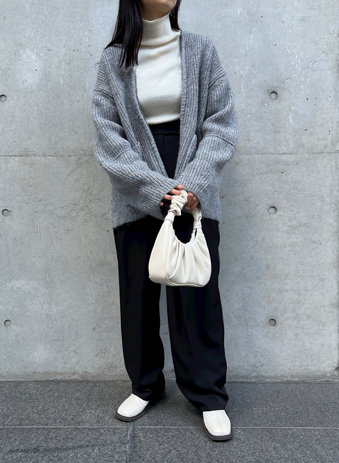 VOLUME KNIT BLOUSON