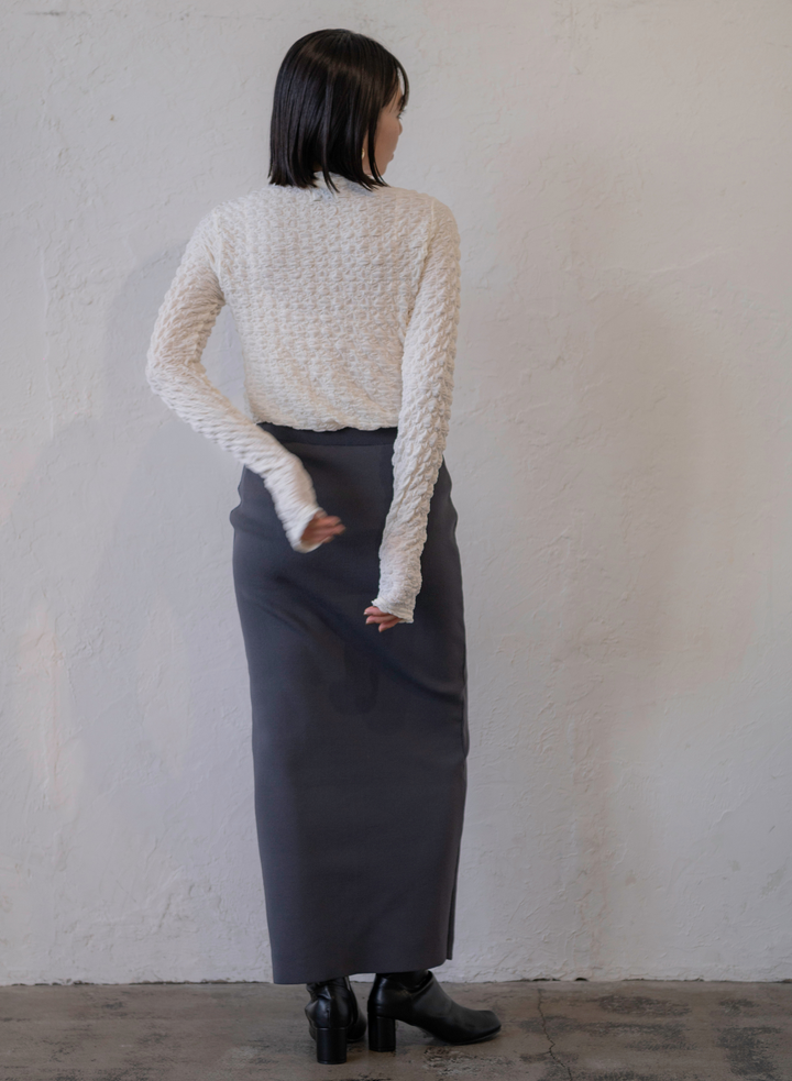 2WAY ZIP KNIT SKIRT