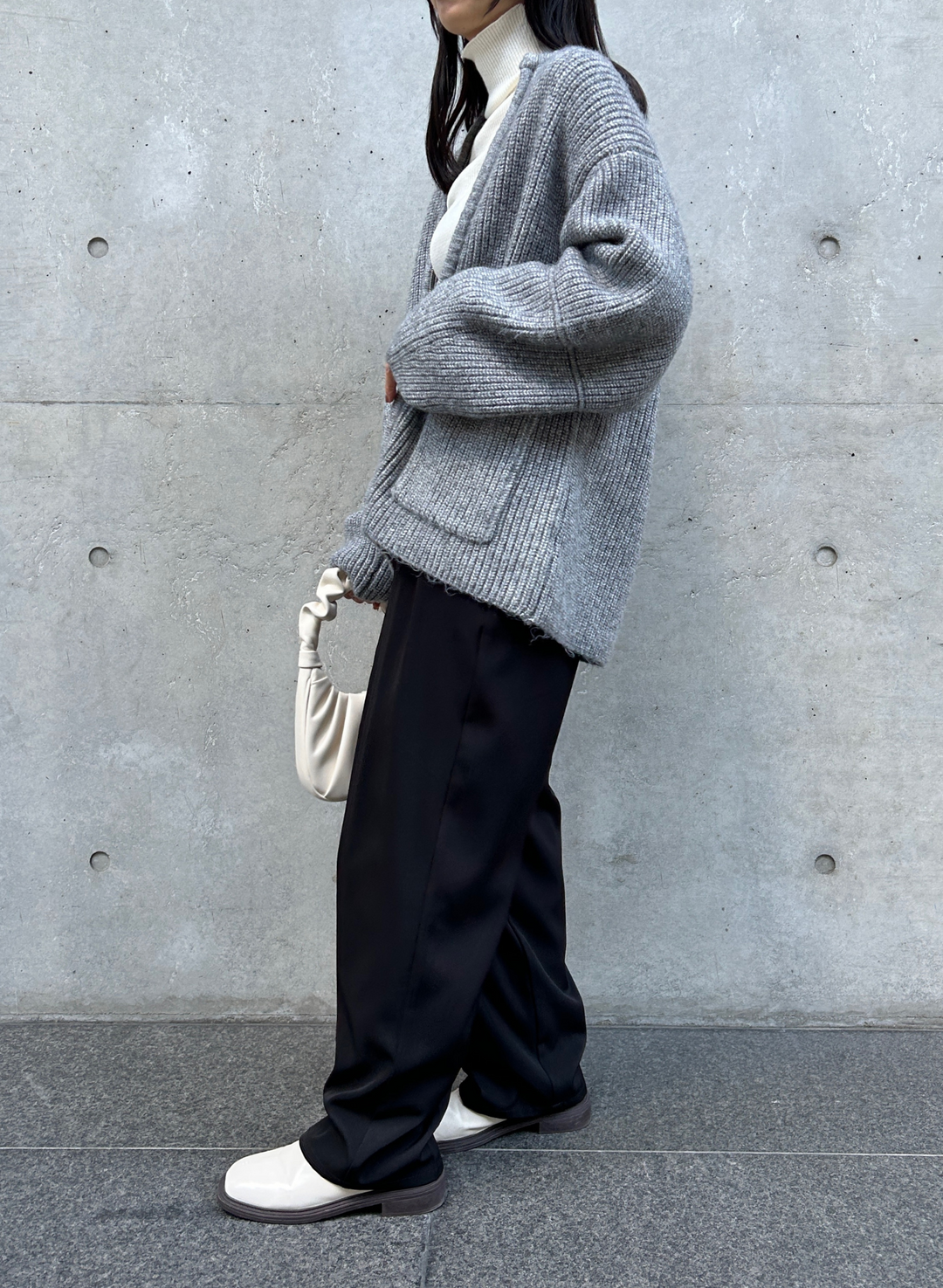 VOLUME KNIT BLOUSON